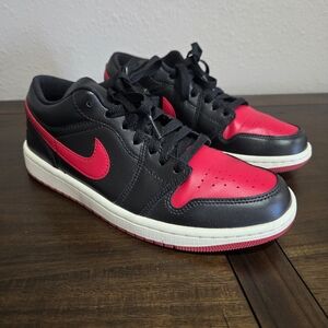 Air Jordam Womens Black and Red Nike Sneakers